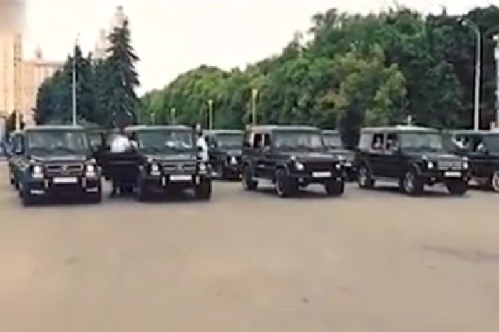 Появились подробности массового заезда будущих силовиков на Gelandewagen