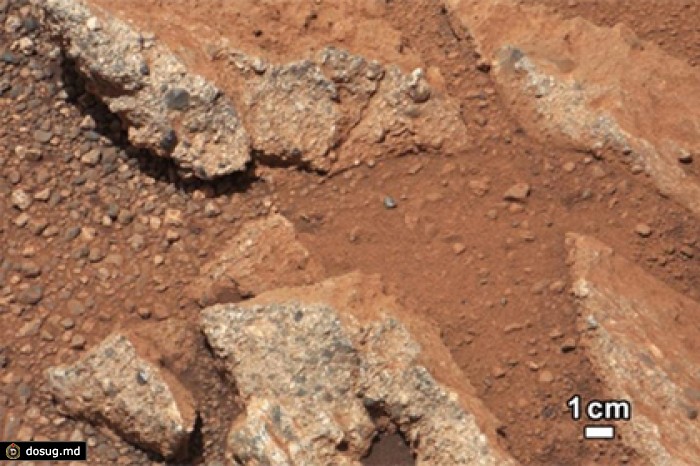 Ровер Curiosity нашел на Марсе речную гальку