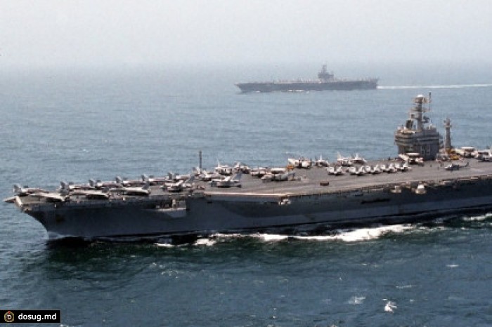 В США во время посадки самолета на авианосец пострадали 8 моряков