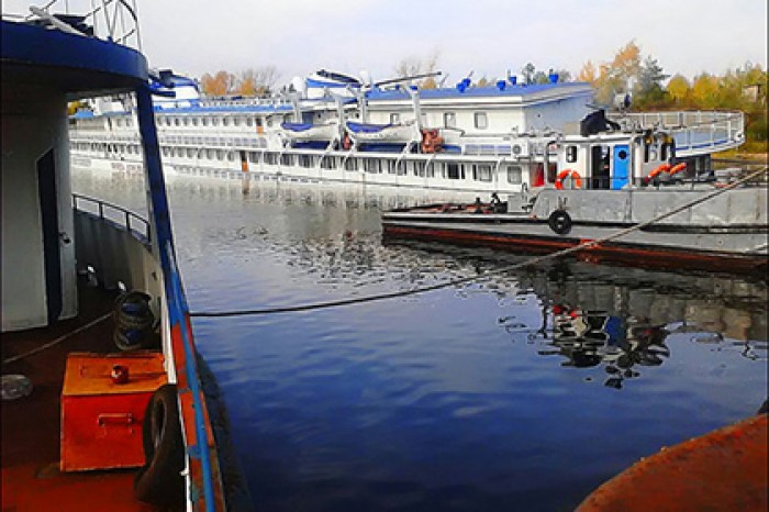 Во время ремонта в Республике Марий Эл затонул теплоход