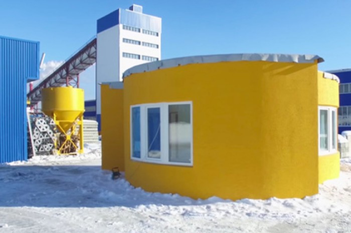 В России появился первый в мире напечатанный на 3D-принтере жилой дом