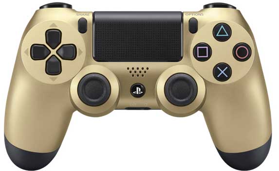 Dualshock 4 покрылся золотом и серебром