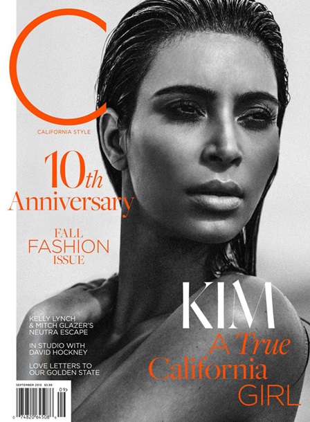 Беременная Ким Кардашьян снялась топлес для C Magazine