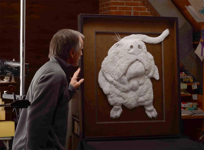 Белоснежный paper-art Келвина Николлса (Calvin Nicholls)