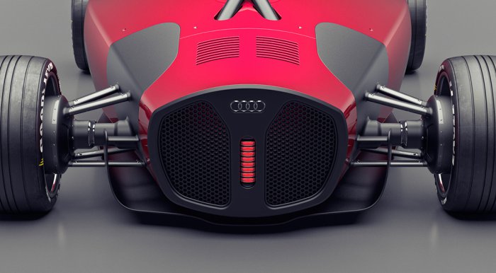 Концепт электрокара Audi Grand Prix Union Reborn