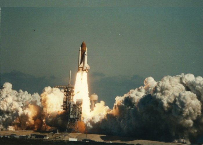 Фотографии крушения шаттла «Challenger»