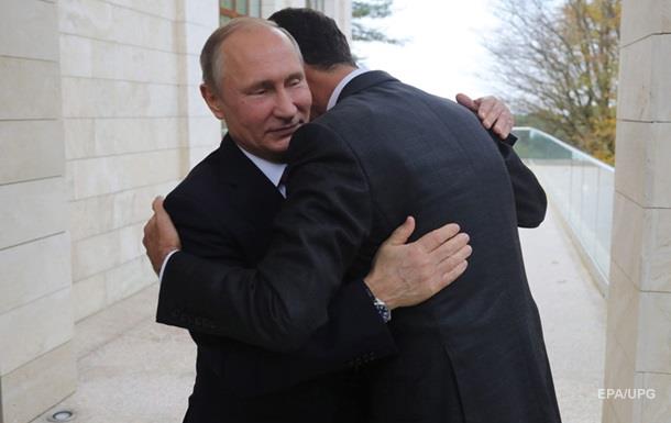 Путин пообещал Асаду дальнейшую поддержку в Сирии