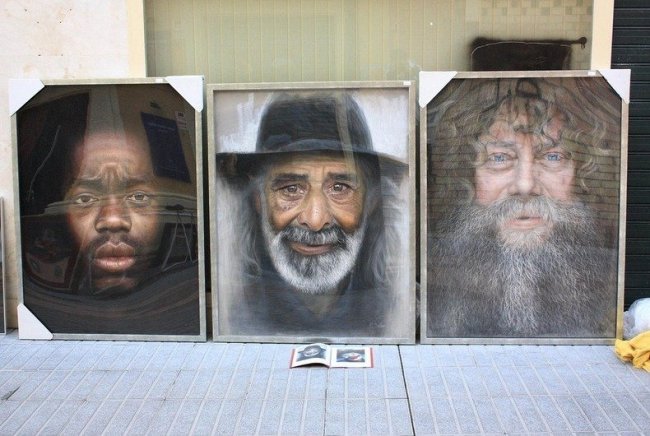 Гиперреалистичные портреты, написанные пастелью Рубеном Беллосо Адорна
