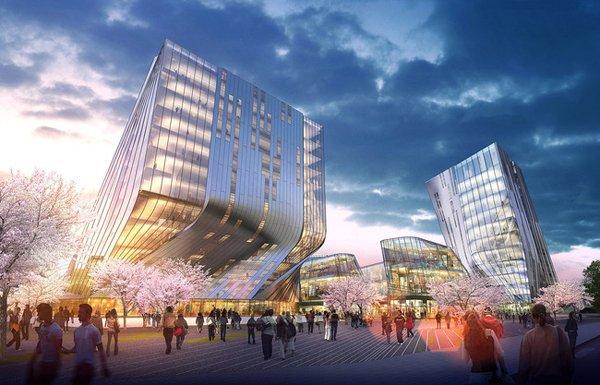 Многофункциональный комплекс Shanghai Wuzhou International Plaza в Шанхае (Китай)