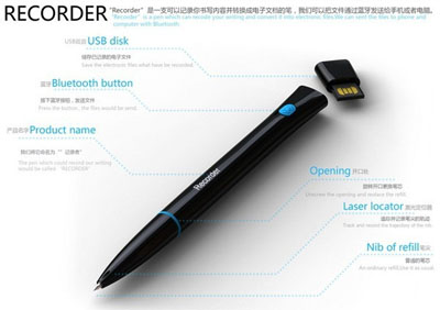 Recorder Pen: ручка, превращающая рукописный текст в печатный