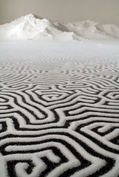 Лабиринты из соли от Motoi Yamamoto