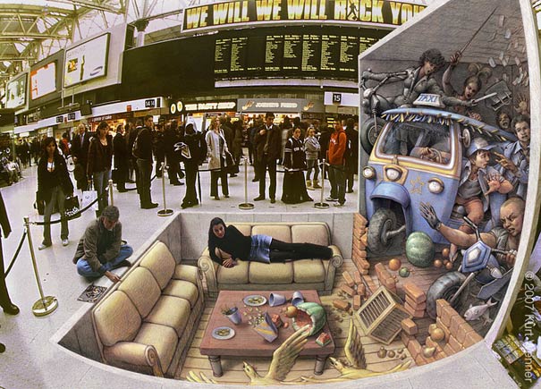 3D-иллюзии Курта Веннера (Kurt Wenner)