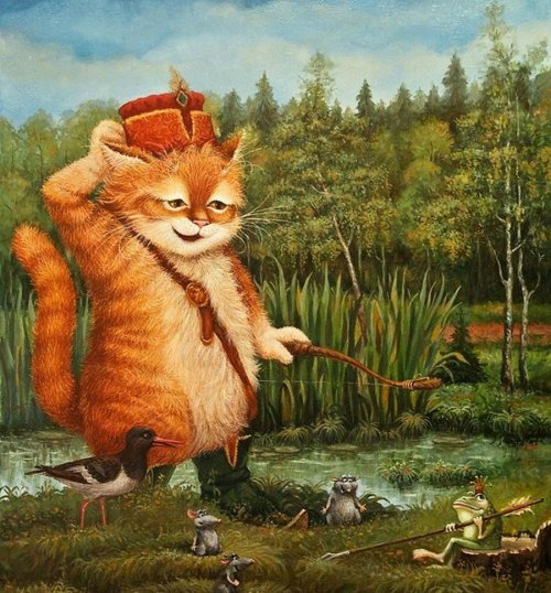 Сказочные коты Александра Маскаева