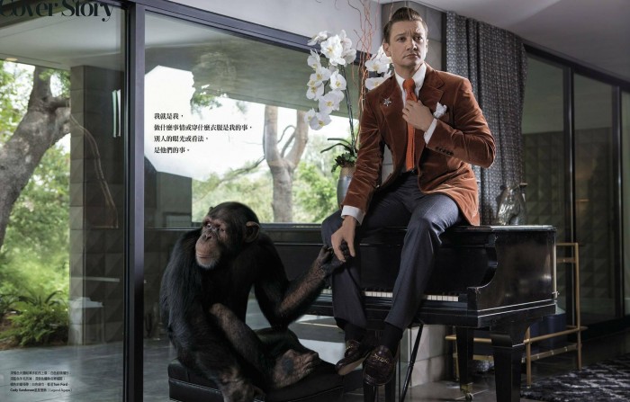 Джереми Реннер для нового GQ