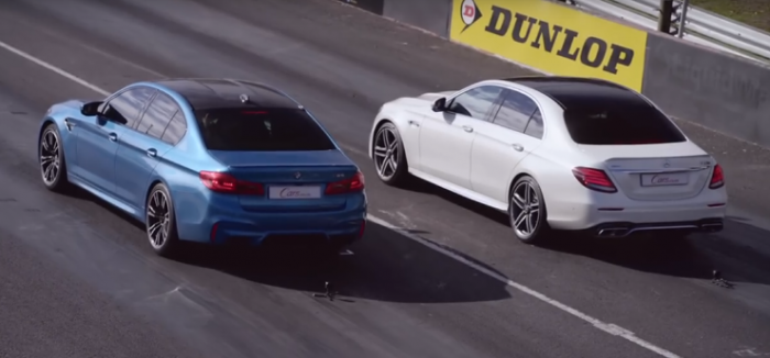 BMW M5 против Mercedes-AMG E63 S: дрэг-гонка