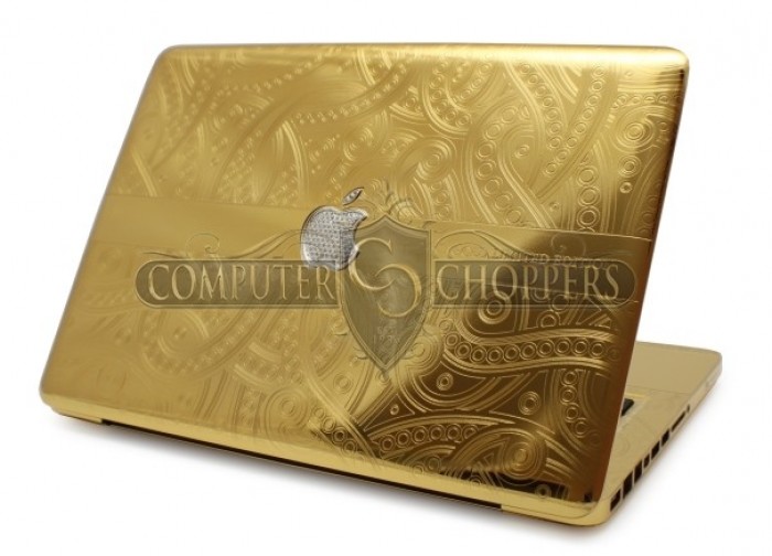 Макбук из золота от Computer Choppers