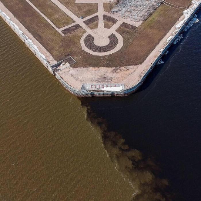 Слияние рек в Нижнем Новгороде