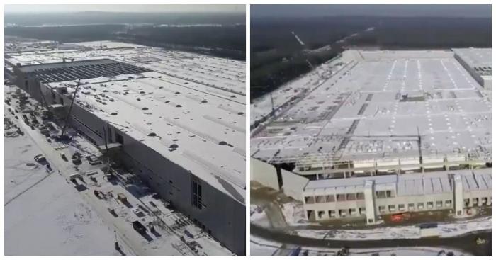 Илон Маск показал Гигафабрику Tesla с высоты птичьего полета