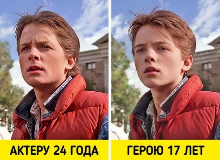 Если бы актеры соответствовали реальному возрасту своих киногероев
