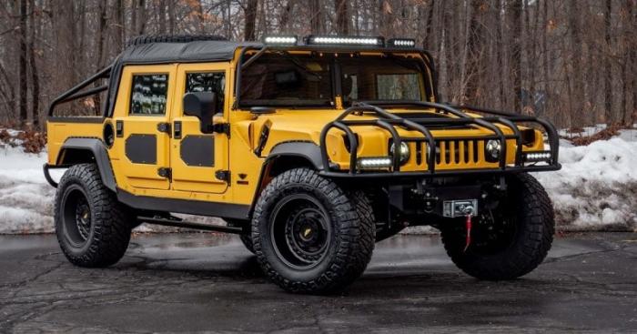 Hummer M1-R от Mil-Spec — ярко-желтый супервнедорожник мощностью 800 лошадиных сил