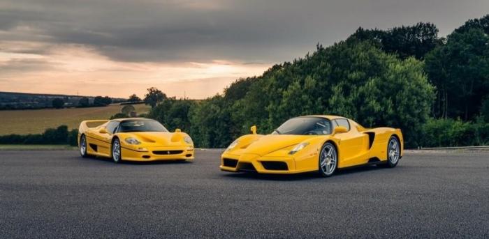 Красный Ferrari это скучно? Дилер из Великобритании продает желтый Enzo и F50