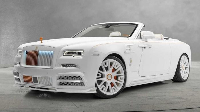 Белоснежный кабриолет Rolls-Royce Dawn от ателье Mansory