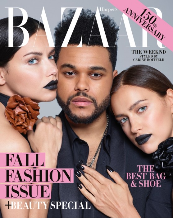 The Weeknd и супермодели в Harper’s Bazaar US
