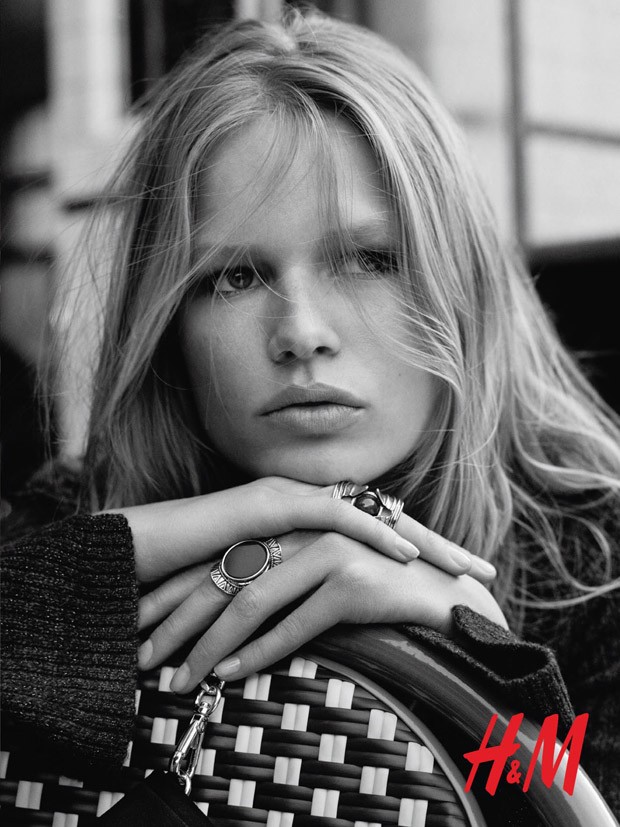 Анну Юэрс в рекламе H&M