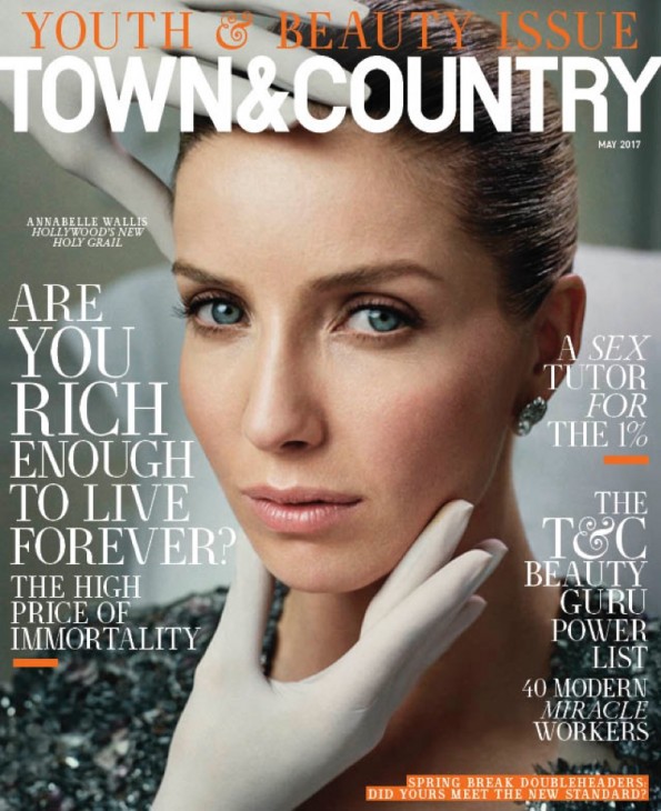 Аннабелль Уоллис на обложке Town & Country