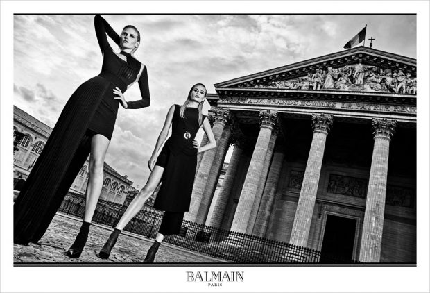 Рекламная кампания женской одежды от Balmain