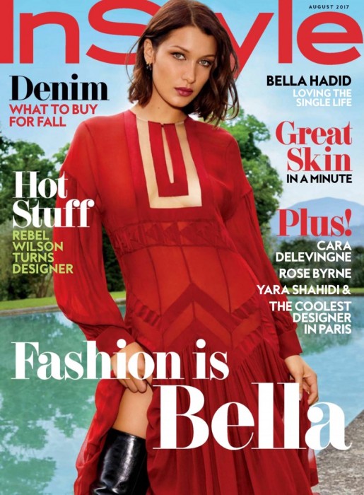 Белла Хадид для августовского InStyle