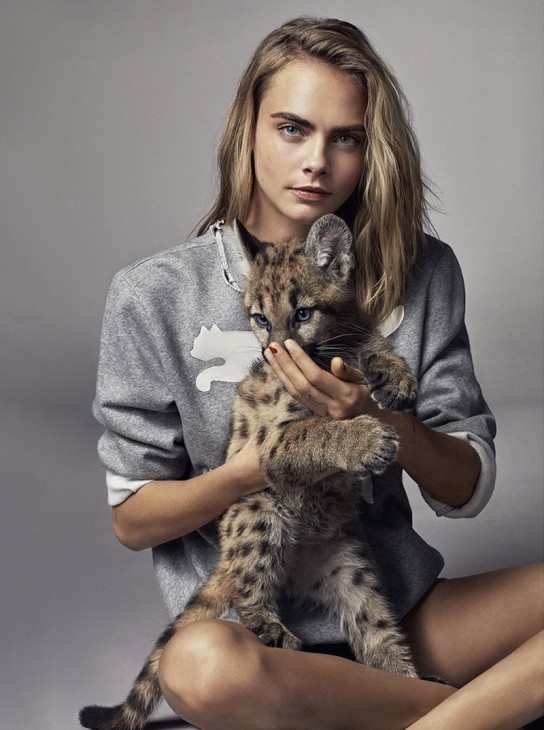 Кара Делевинь в рекламе PUMA