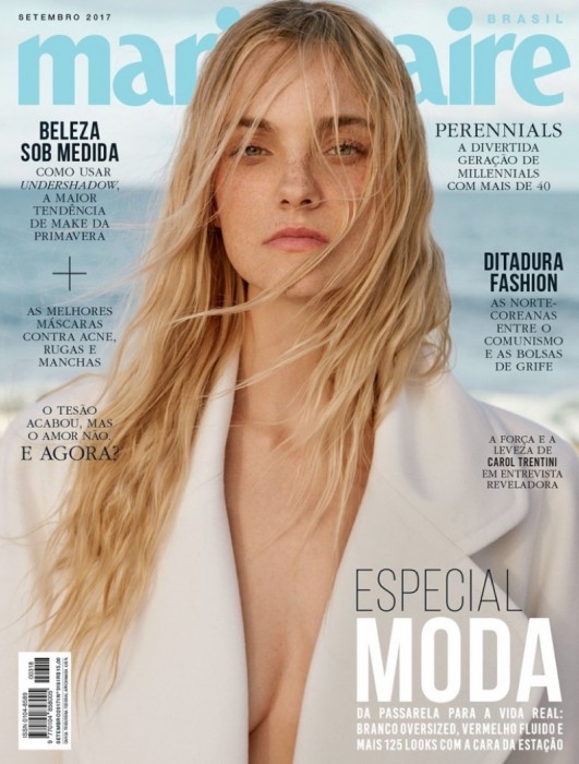 Кэролайн Трентини на обложке Marie Claire Brazil
