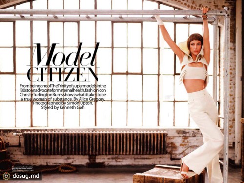 Кристи Терлингтон в Harper's Bazaar Singapore