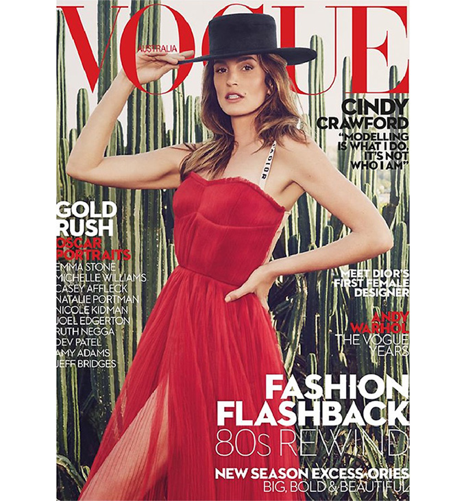 Синди Кроуфорд в Vogue Australia