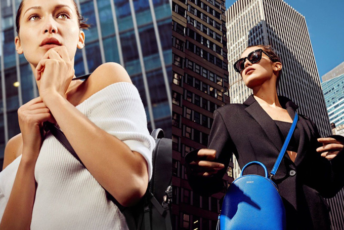 Белла Хадид в рекламе DKNY