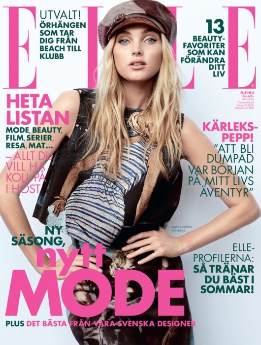 Эльза Хоск на обложке ELLE Sweden