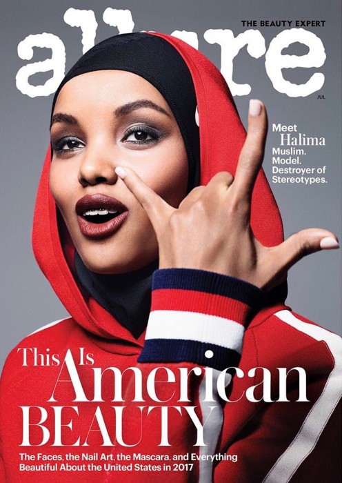 Халима Аден в Allure Magazine