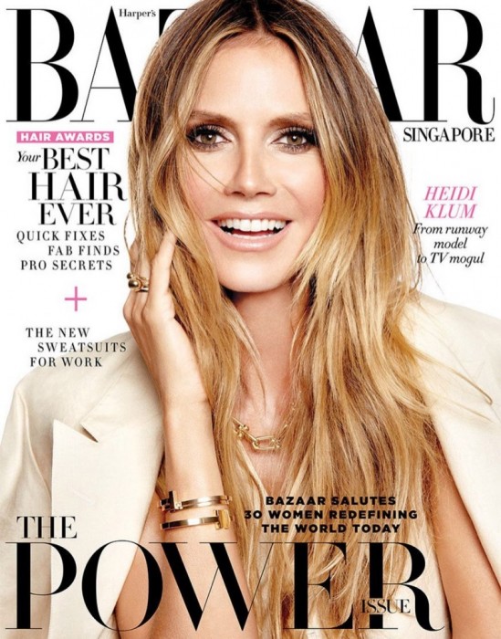 Хайди Клум в Harper’s Bazaar Singapore