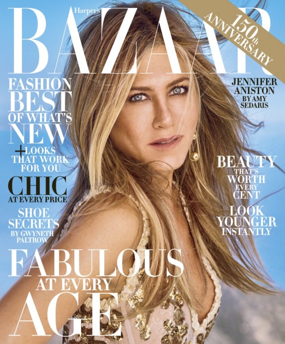 Дженнифер Энистон на обложке Harper’s Bazaar US