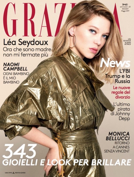 Леа Сейду на обложке Grazia Italy