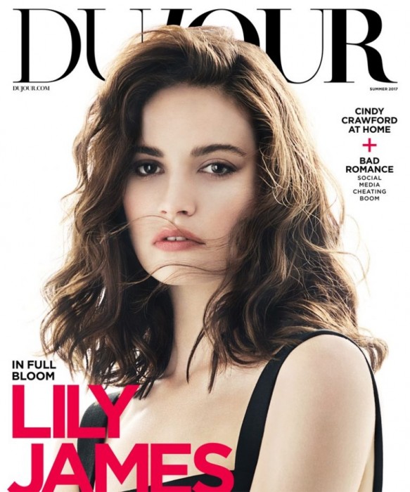 Лили Джеймс в DuJour Magazine
