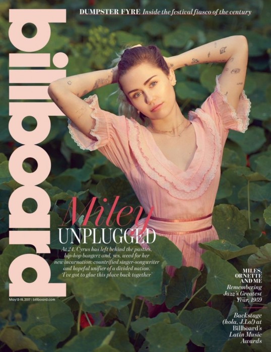 Майли Сайрус на обложке Billboard Magazine