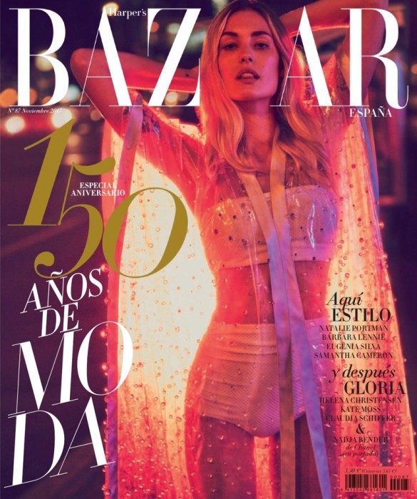 Надя Бендер на обложке Harper’s Bazaar