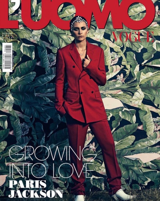 Пэрис Джексон в L’Uomo Vogue