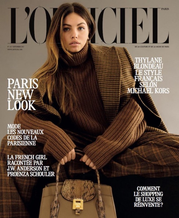 Тайлана Блондю на обложке L’Officiel Paris