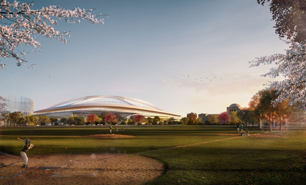 Стадион в Японии от Zaha Hadid Architects