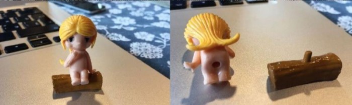 Игрушка из шоколадного яйца на тему жвачек "Love is..."