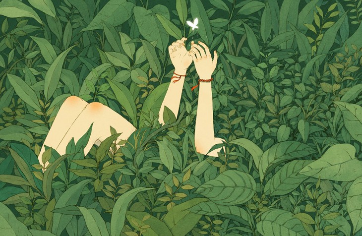 Человек и природа в рисунках Jin XingYe