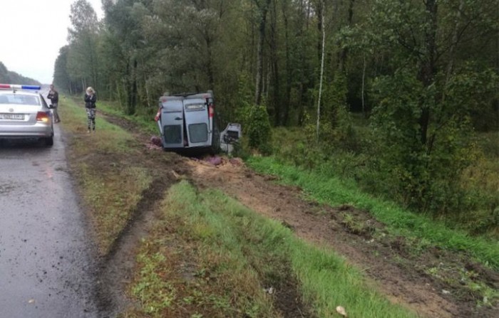 В белорусском ДТП слегка пострадала только картошка